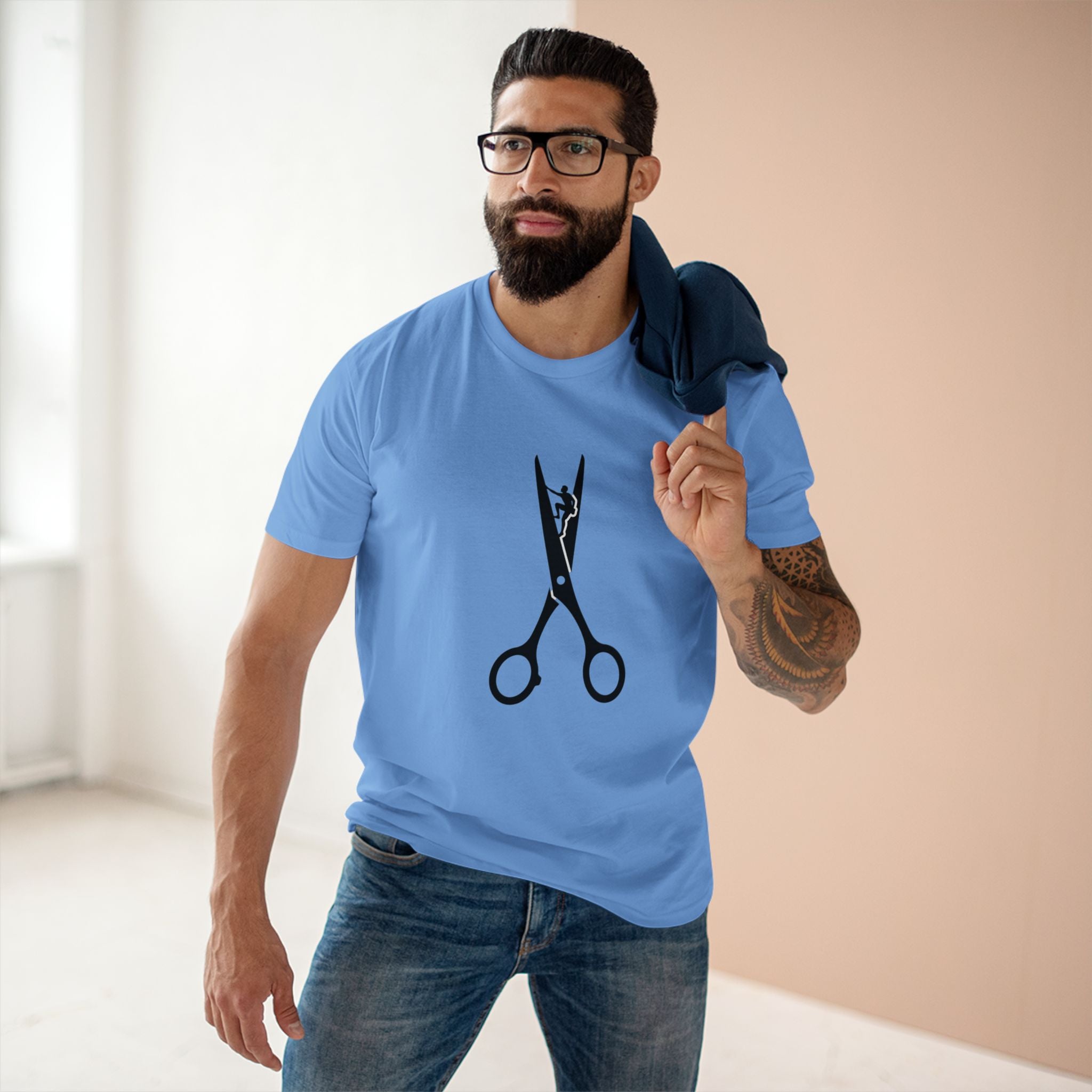 Scissors Graphic Tee — Barber & Stylist Haircut Shirt