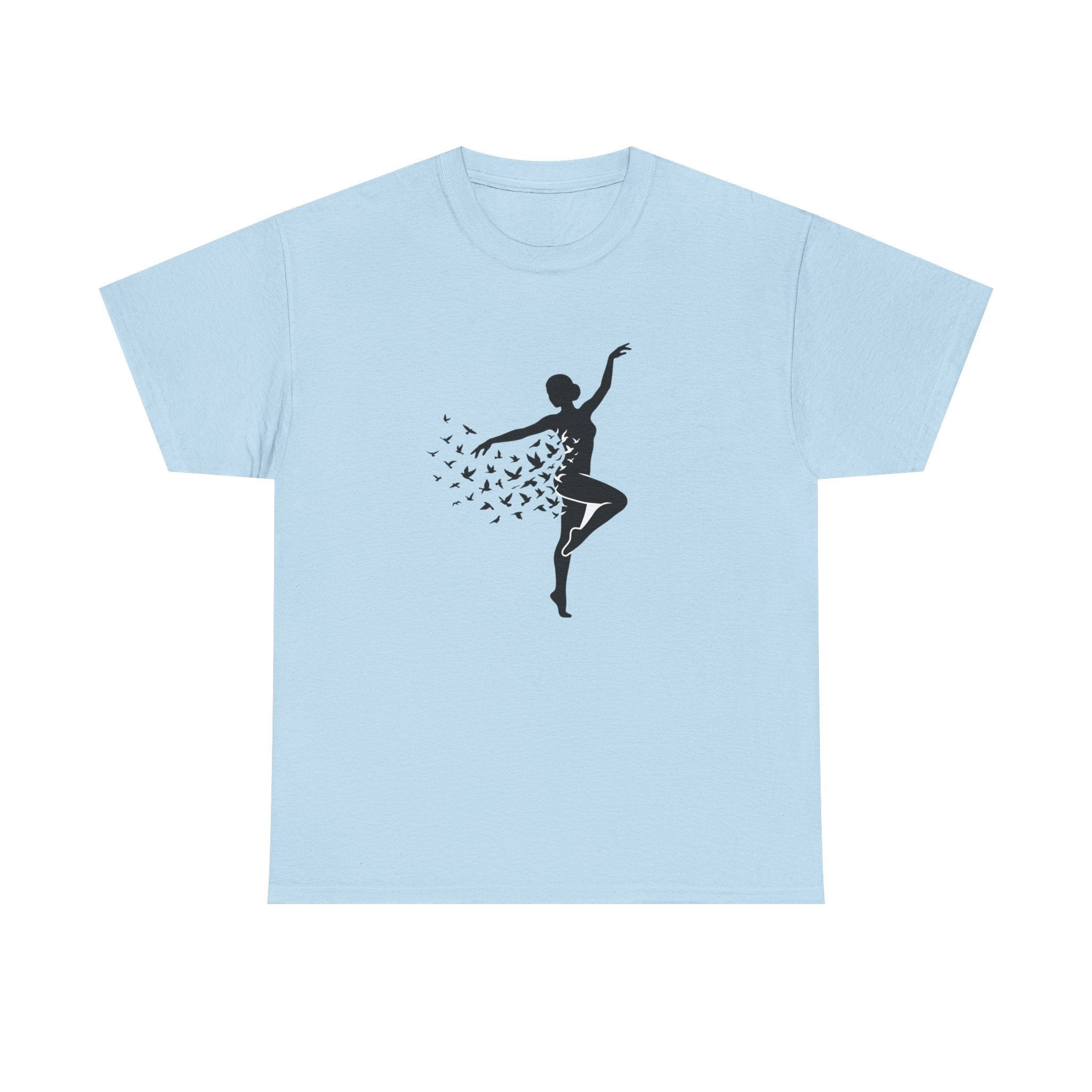 Ballerina Silhouette Tee — Dancer with Butterfly Motif