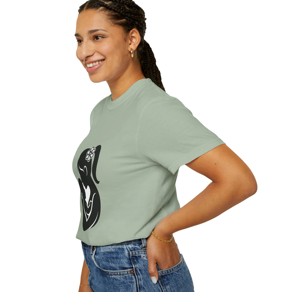 Mom and Baby Silhouette T-Shirt — Nursing & New Mom Gift
