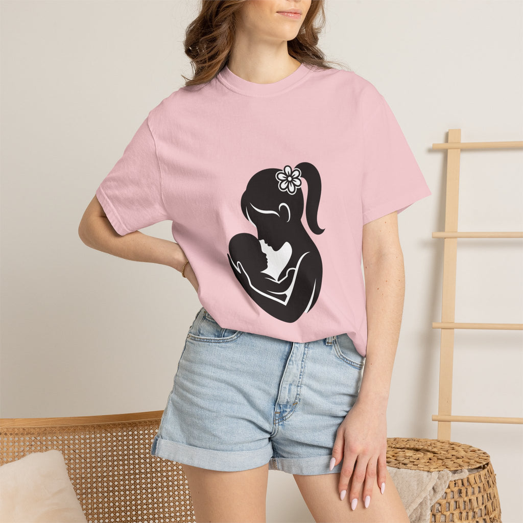 Mom and Baby Silhouette T-Shirt — Nursing & New Mom Gift