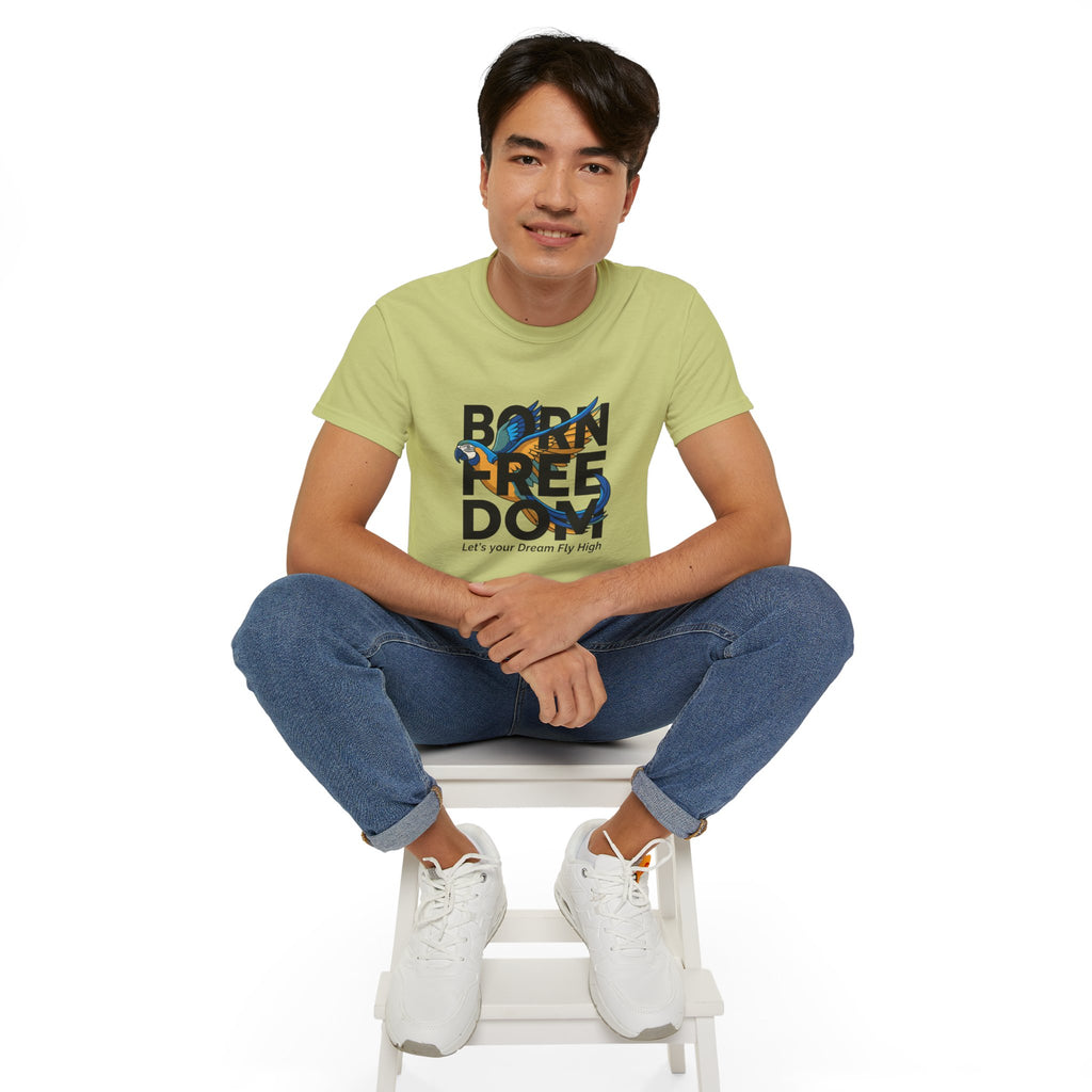 Eagle Graphic "Let’s Your Dream Fly High" Inspirational Tee