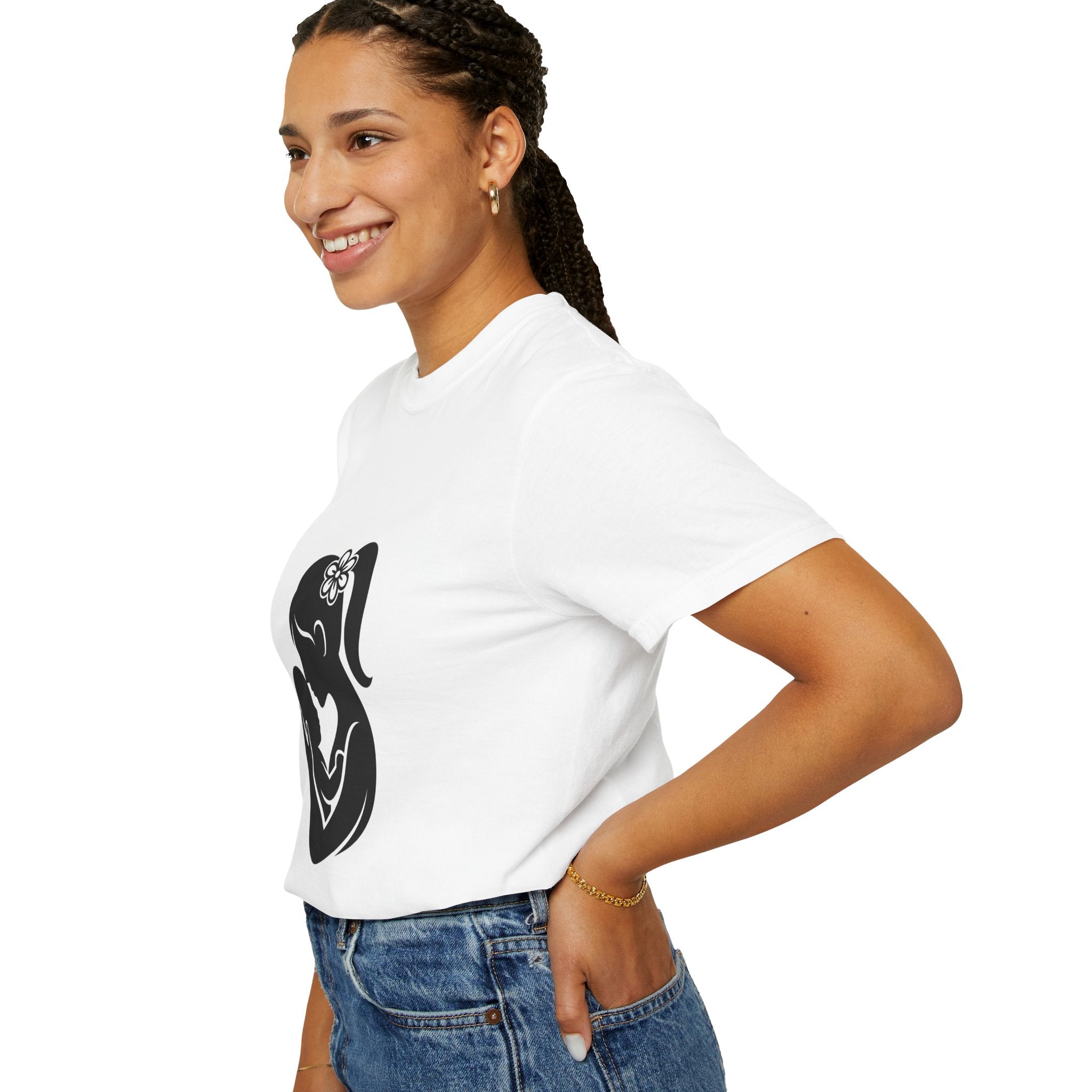 Mom and Baby Silhouette T-Shirt — Nursing & New Mom Gift