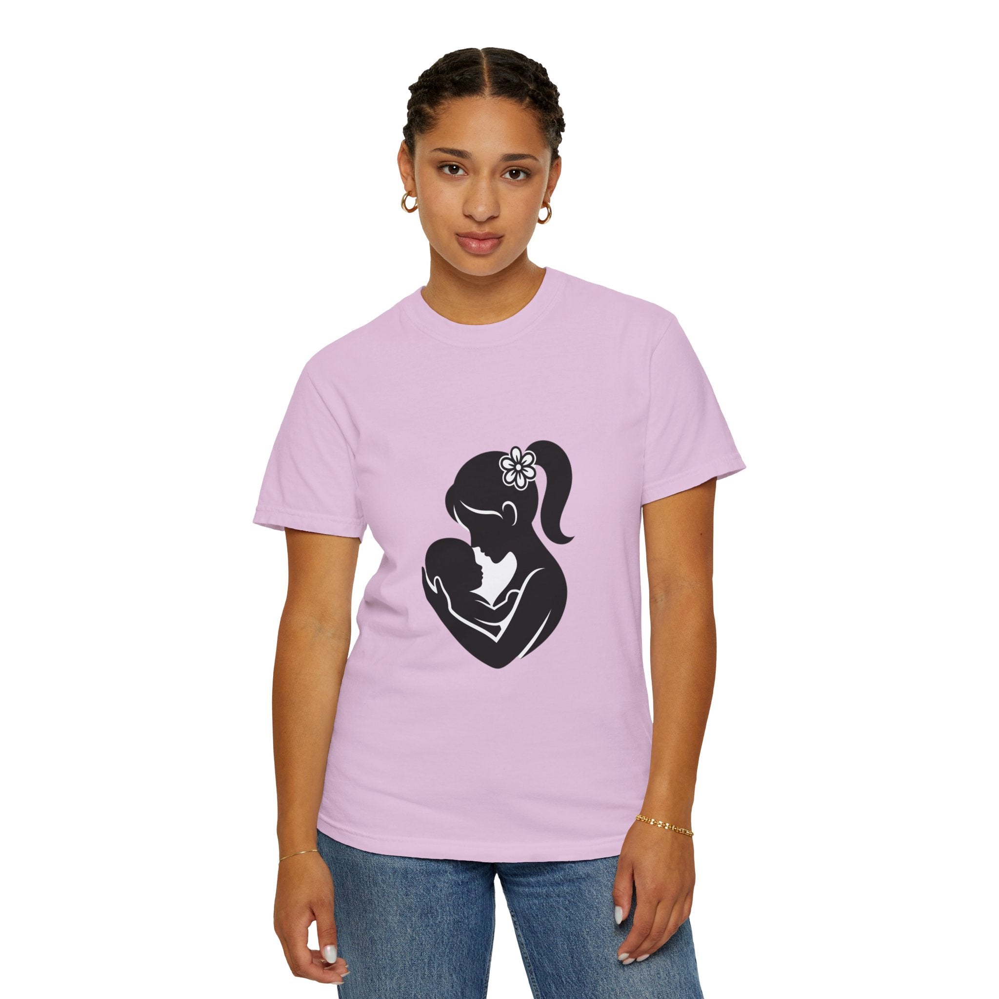 Mom and Baby Silhouette T-Shirt — Nursing & New Mom Gift