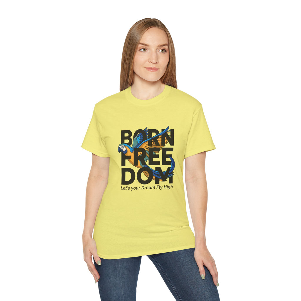 Eagle Graphic "Let’s Your Dream Fly High" Inspirational Tee