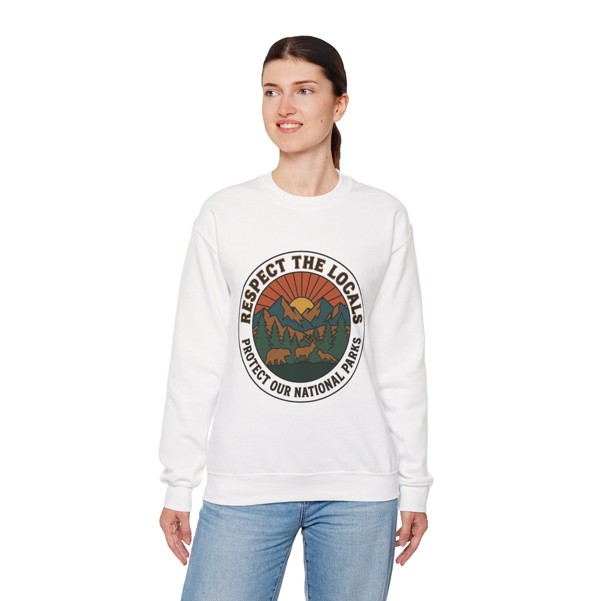 Respect the Locals Patch Crewneck Sweatshirt