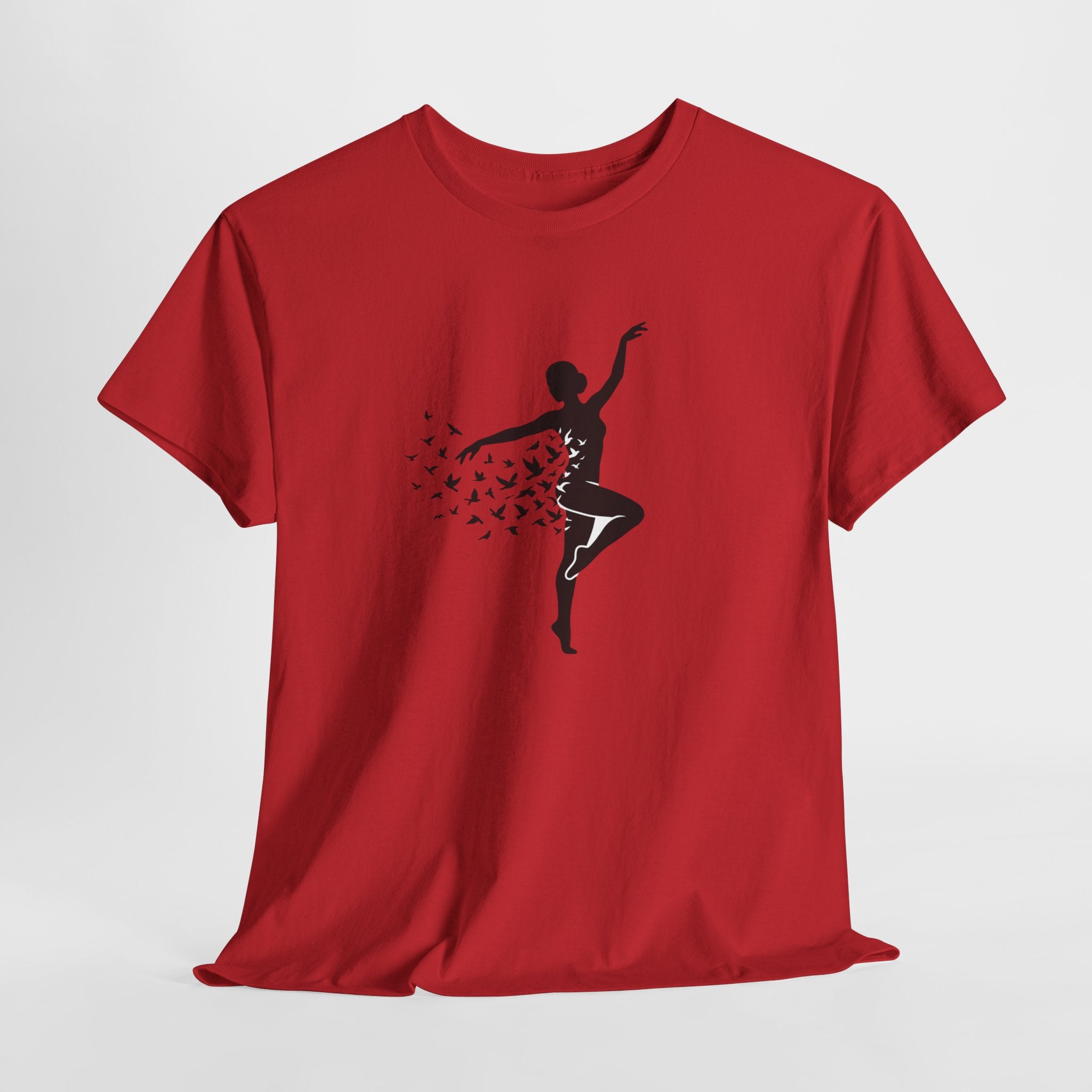 Ballerina Silhouette Tee — Dancer with Butterfly Motif