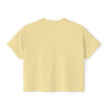 Minimal Pastel 'MOM' Cropped Women's T-Shirt