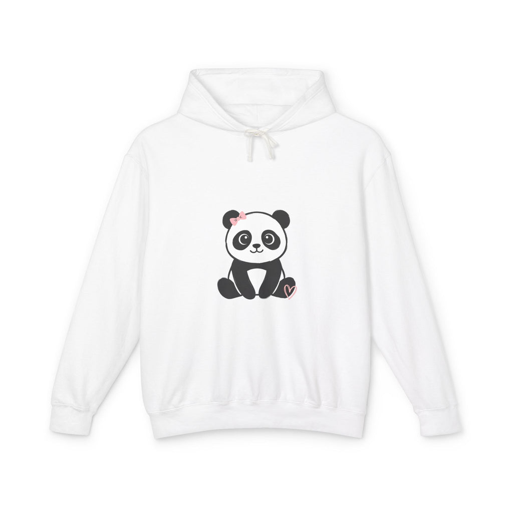 Panda Love Hoodie — Cute Sitting Panda Graphic Lightweight Pullover