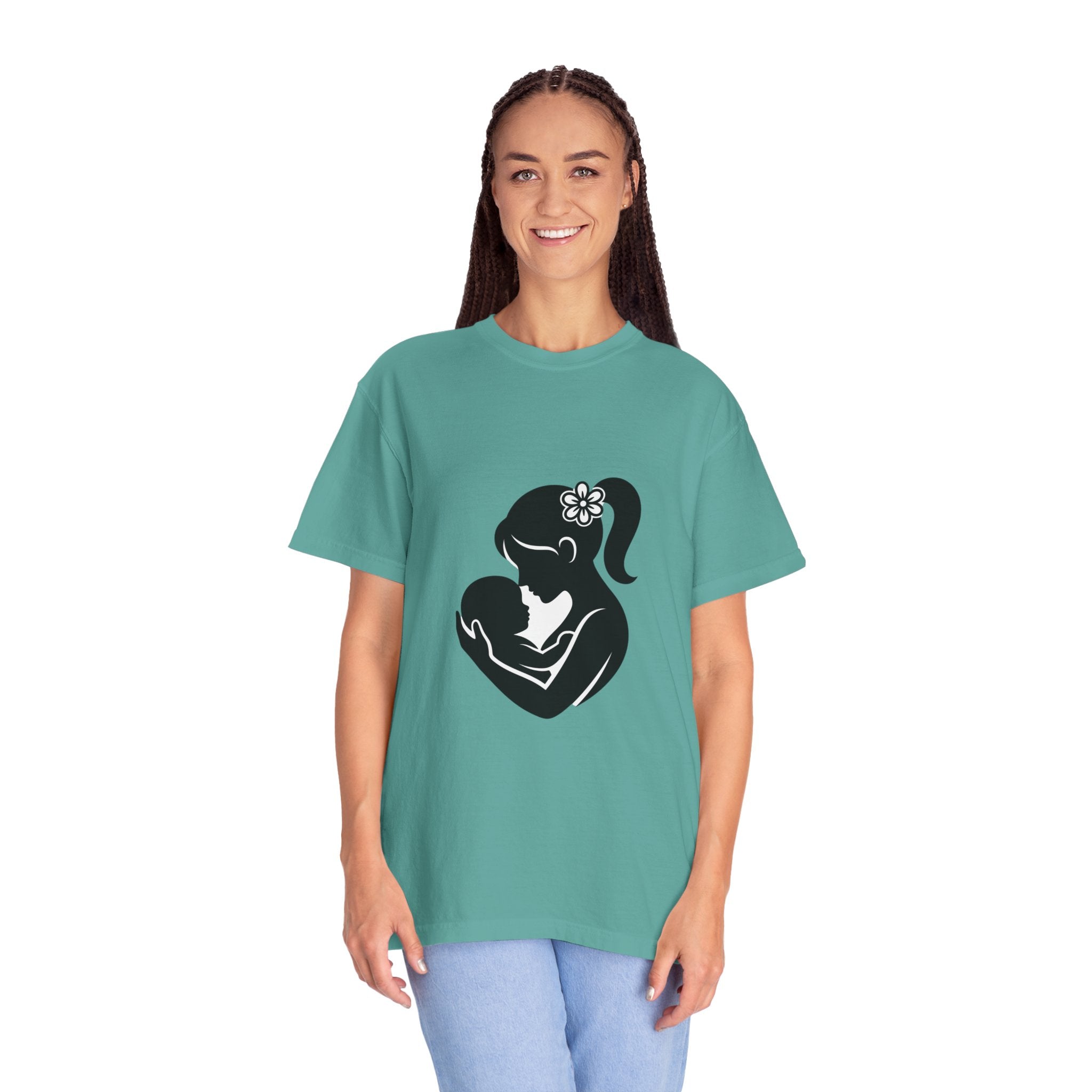 Mom and Baby Silhouette T-Shirt — Nursing & New Mom Gift