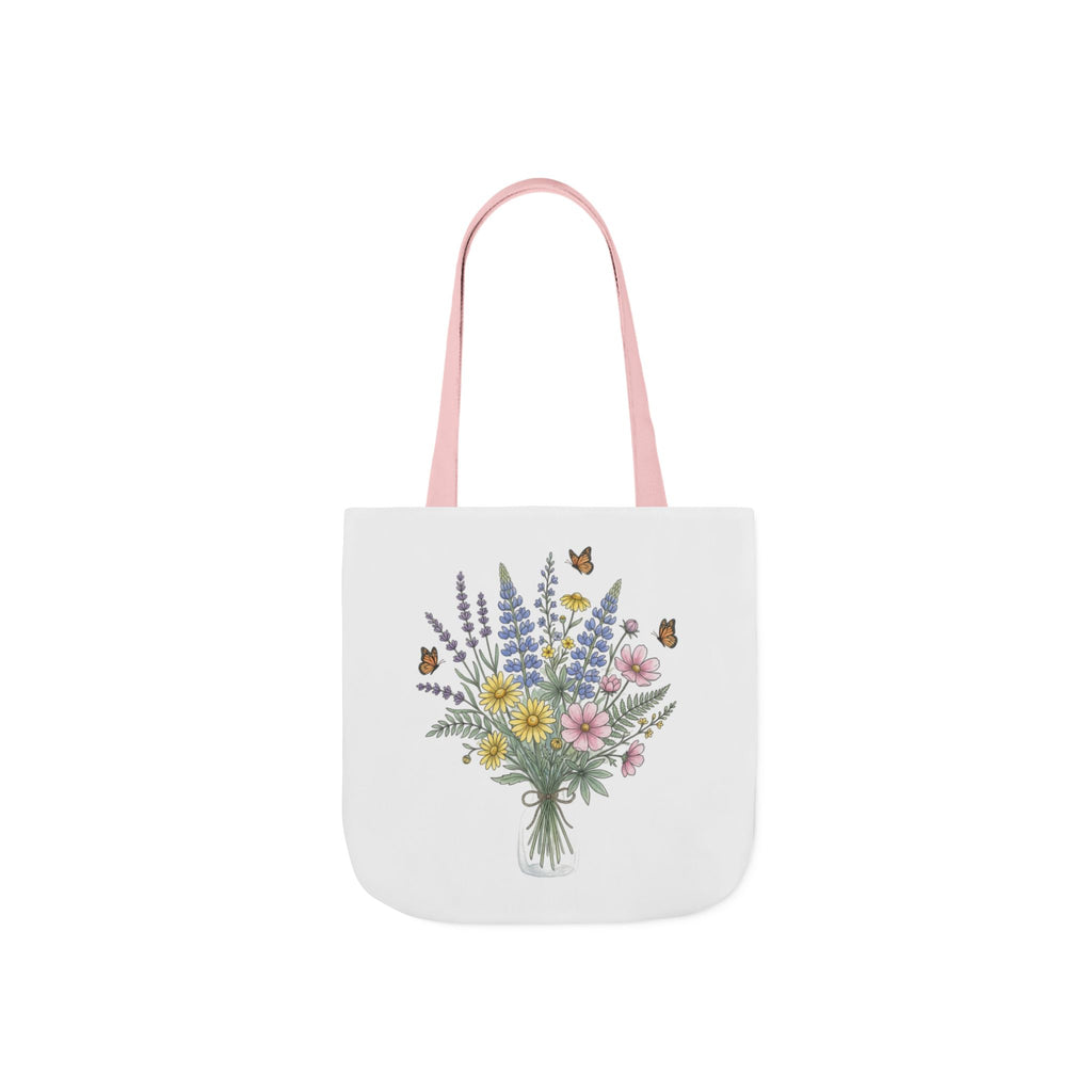 Floral Bouquet Canvas Tote
