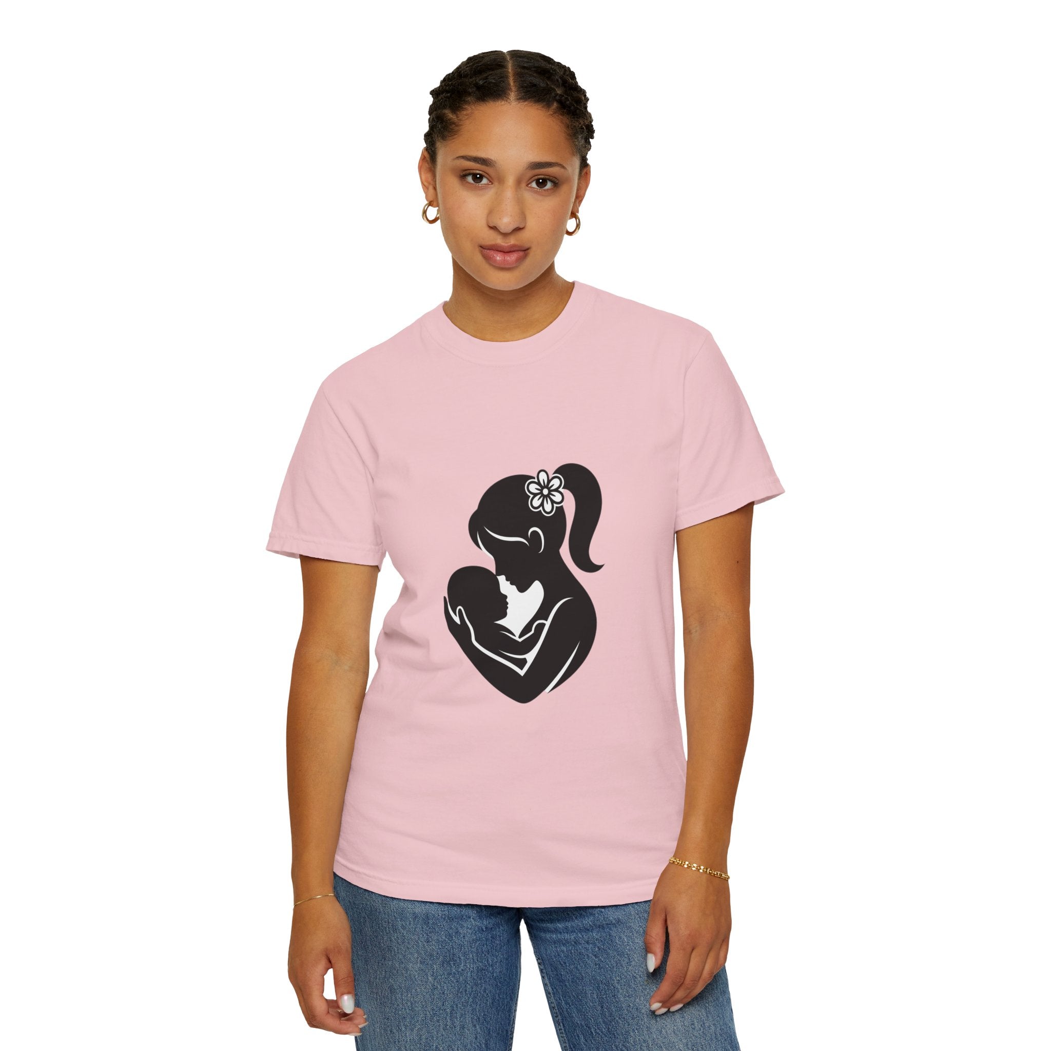 Mom and Baby Silhouette T-Shirt — Nursing & New Mom Gift