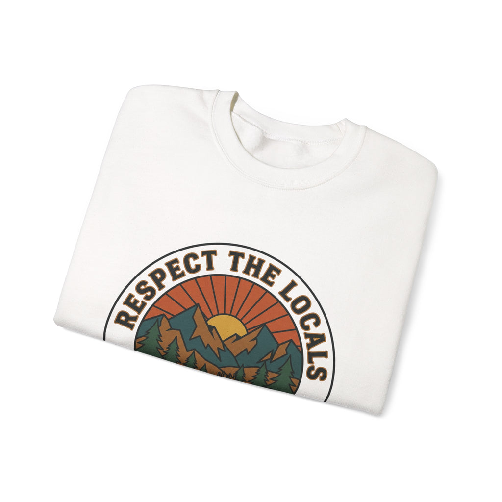 Respect the Locals Patch Crewneck Sweatshirt