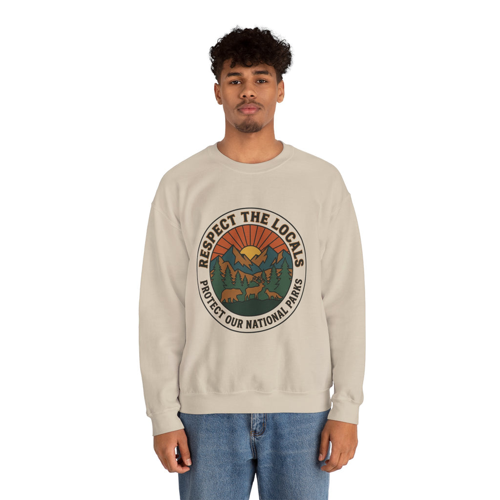 Respect the Locals Patch Crewneck Sweatshirt