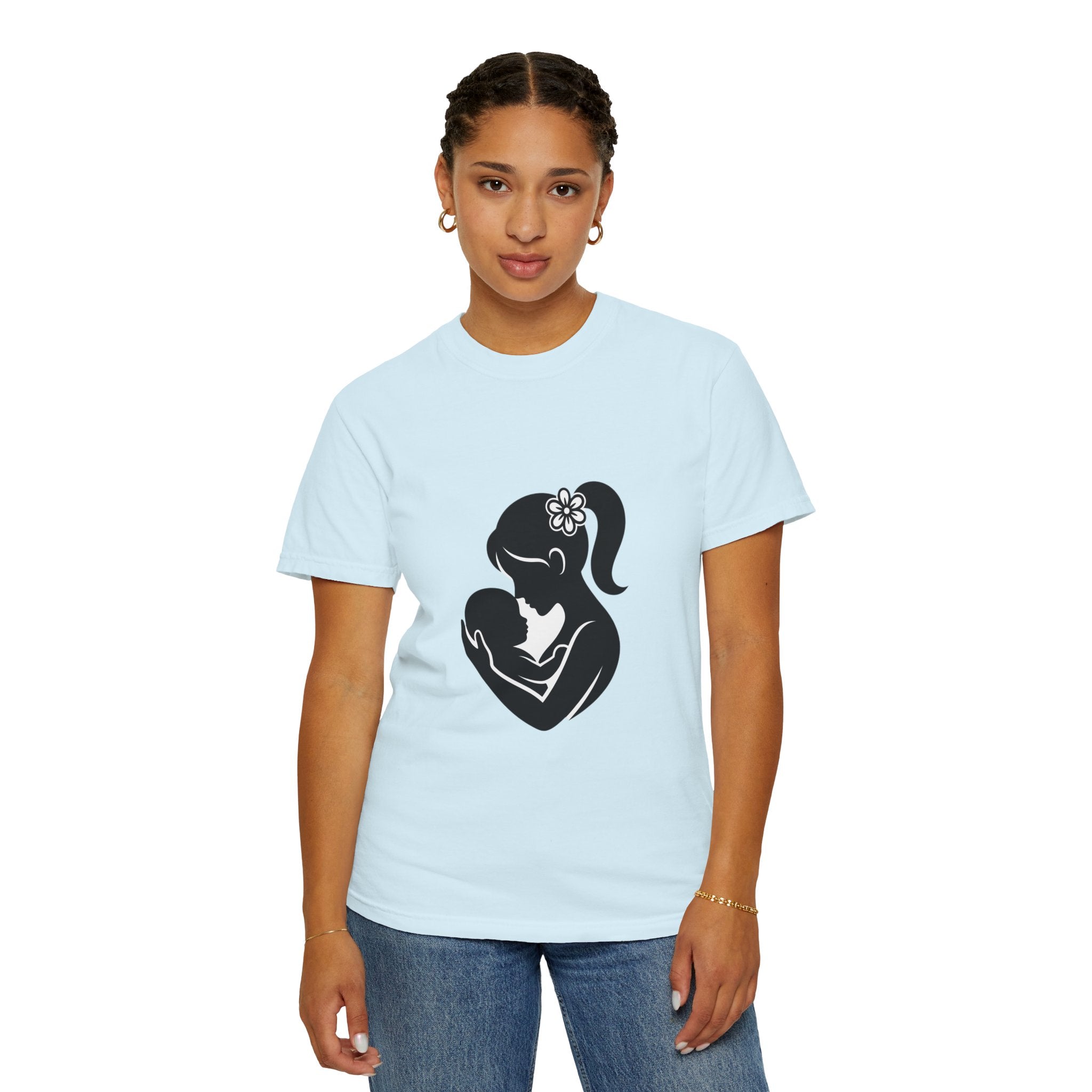 Mom and Baby Silhouette T-Shirt — Nursing & New Mom Gift