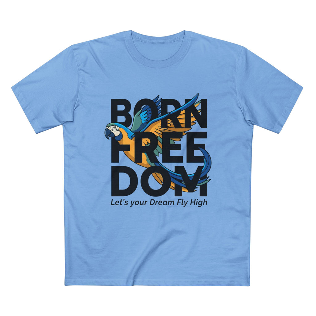Let's Your Dream Fly High" Parrot Graphic T-Shirt
