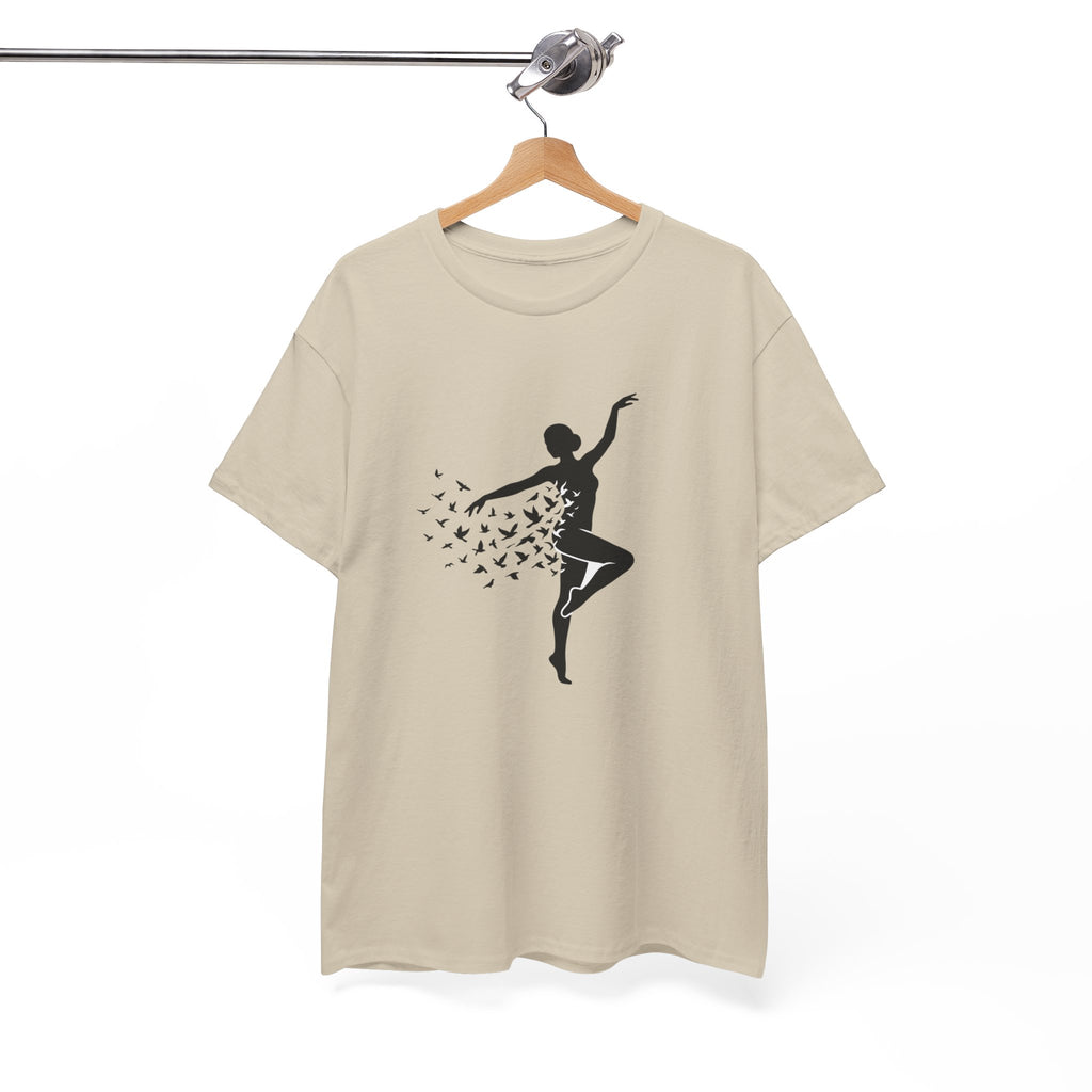 Ballerina Silhouette Tee — Dancer with Butterfly Motif