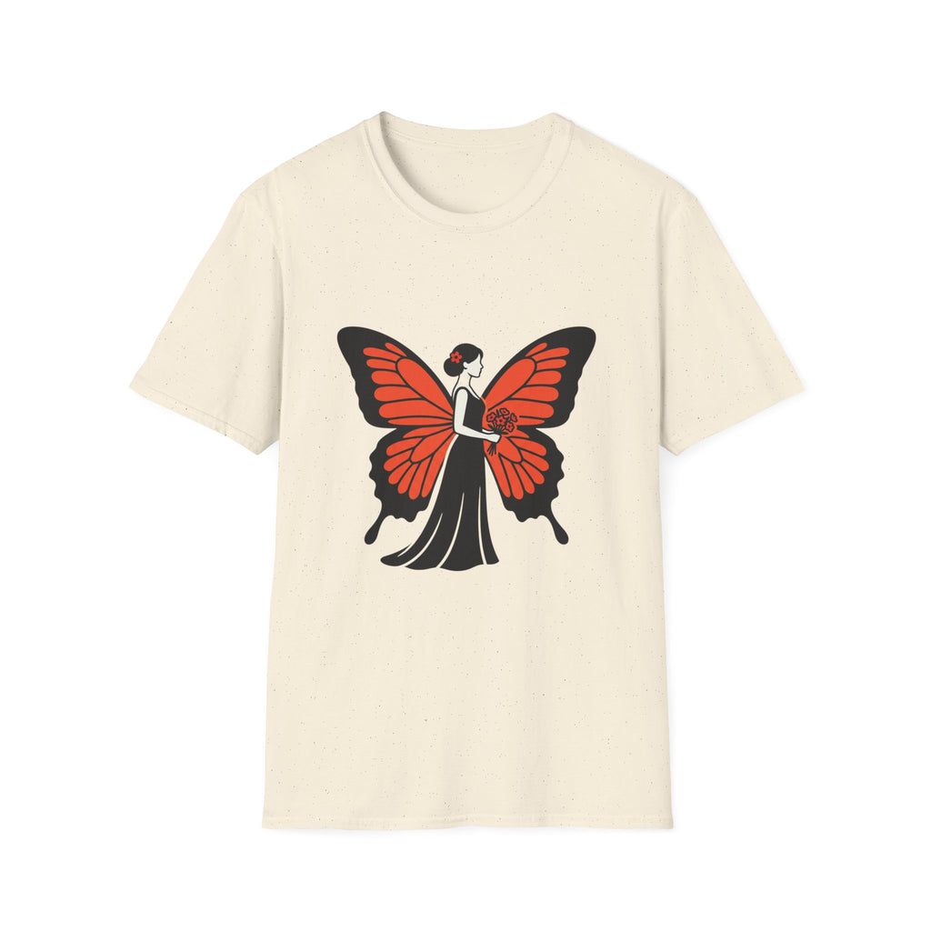 Butterfly Bride T-Shirt — Floral Butterfly Woman Graphic Tee
