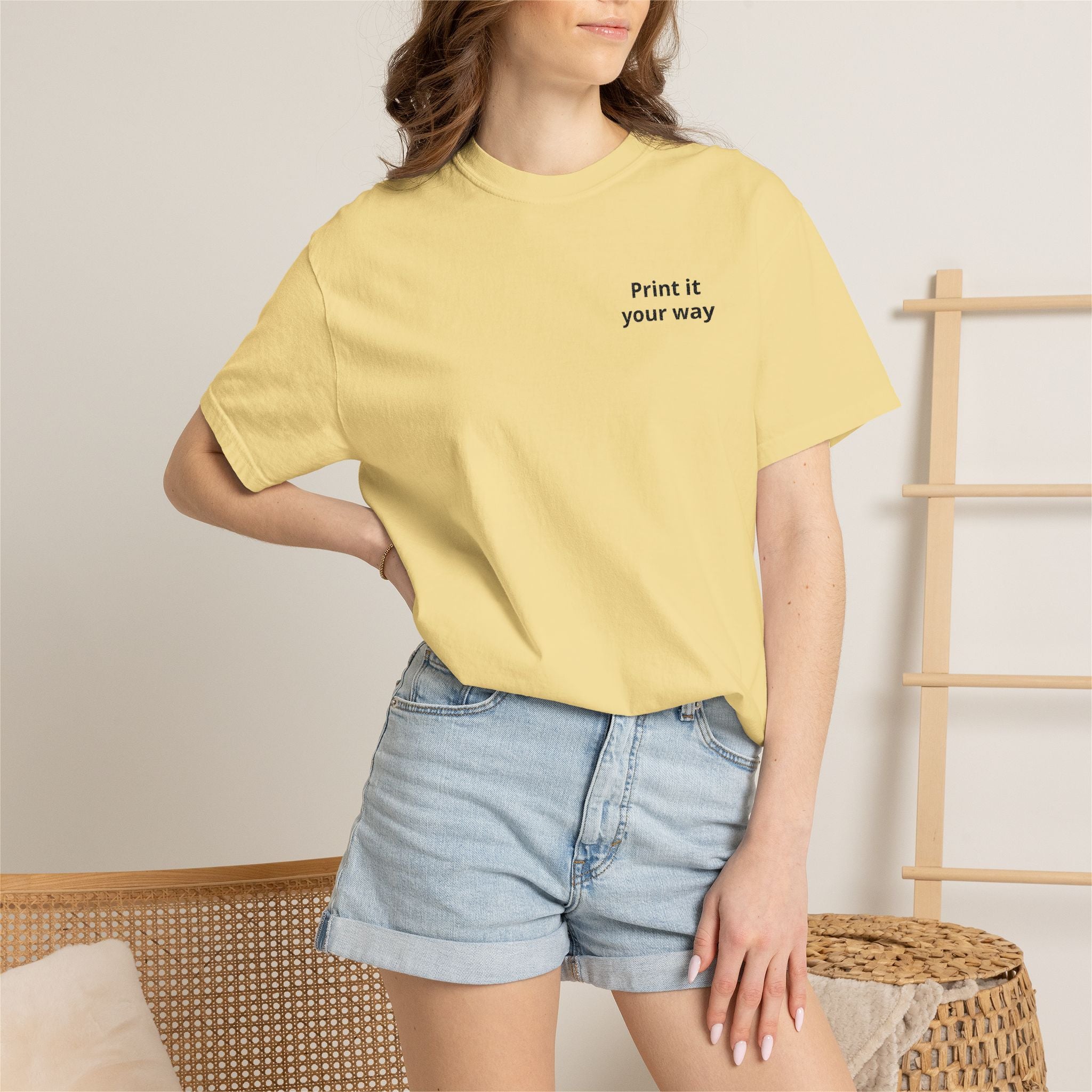 Minimalist "Print It Your Way" T-Shirt