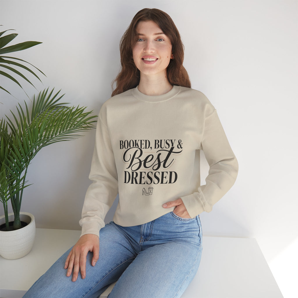 Booked Busy & Best Dressed Sweatshirt | Parisian chic, Boss energy