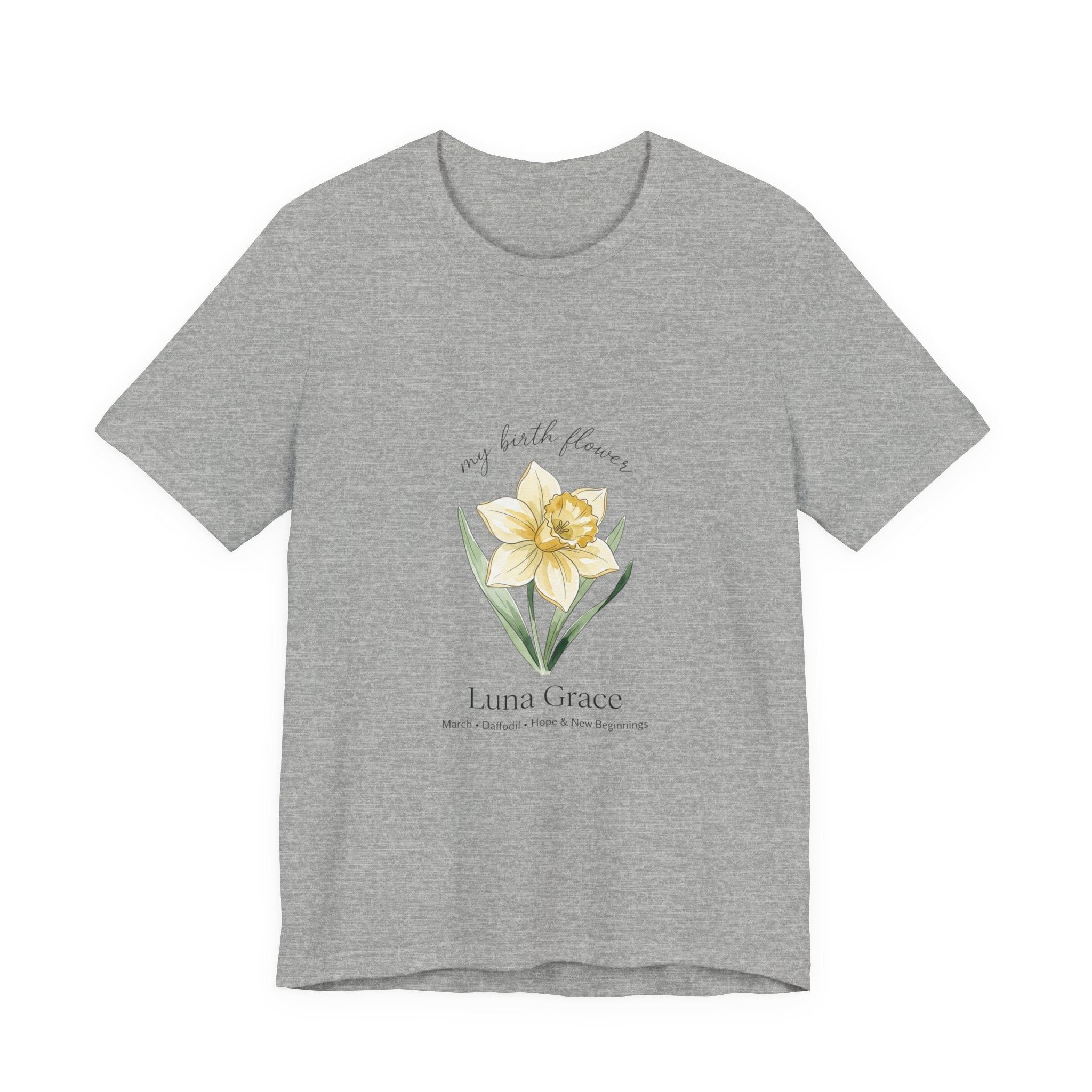 Personalized Botanical Watercolor, Custom Name