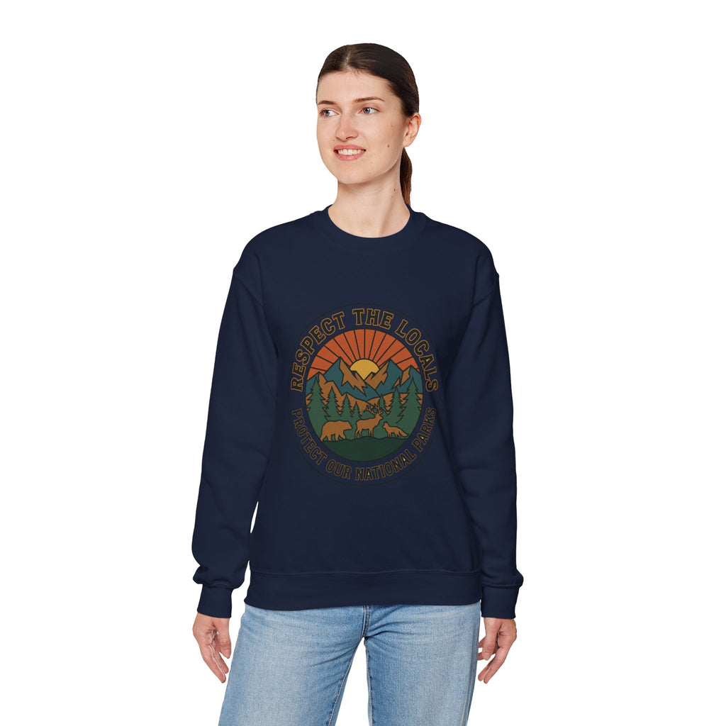 Respect the Locals Patch Crewneck Sweatshirt