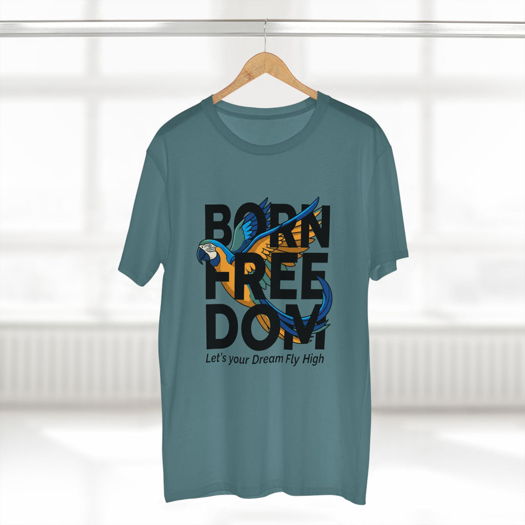 Let's Your Dream Fly High" Parrot Graphic T-Shirt