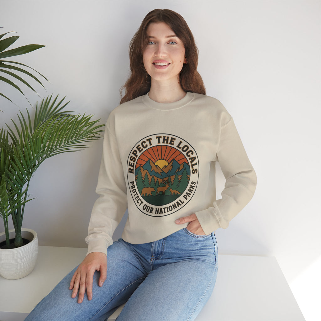 Respect the Locals Patch Crewneck Sweatshirt