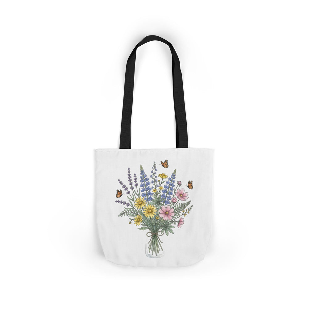 Floral Bouquet Canvas Tote