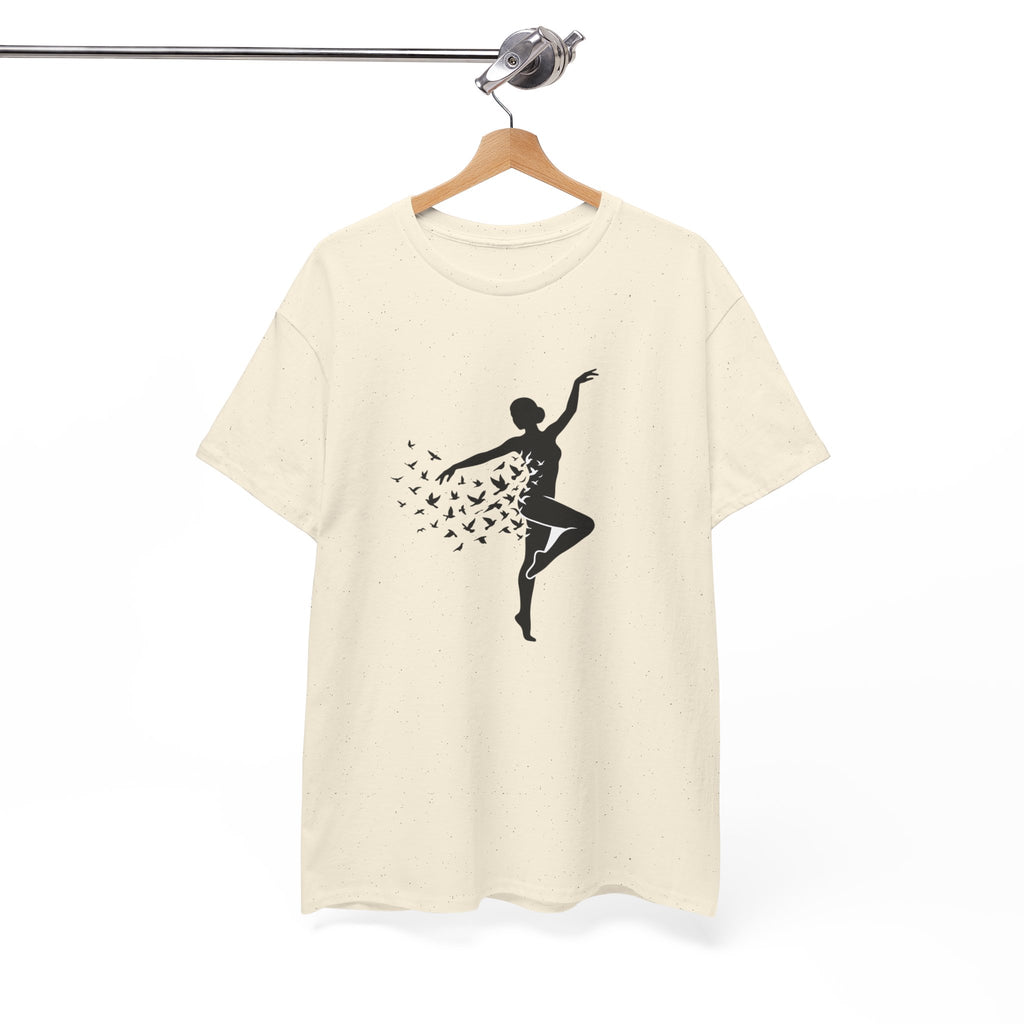 Ballerina Silhouette Tee — Dancer with Butterfly Motif