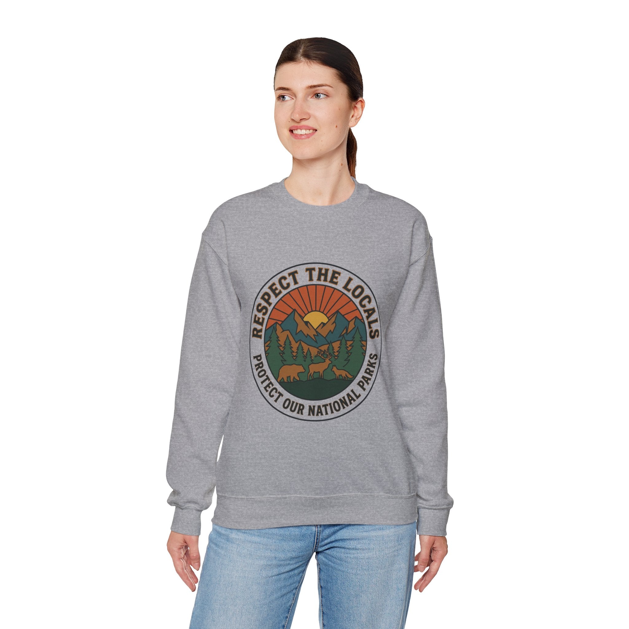 Respect the Locals Patch Crewneck Sweatshirt