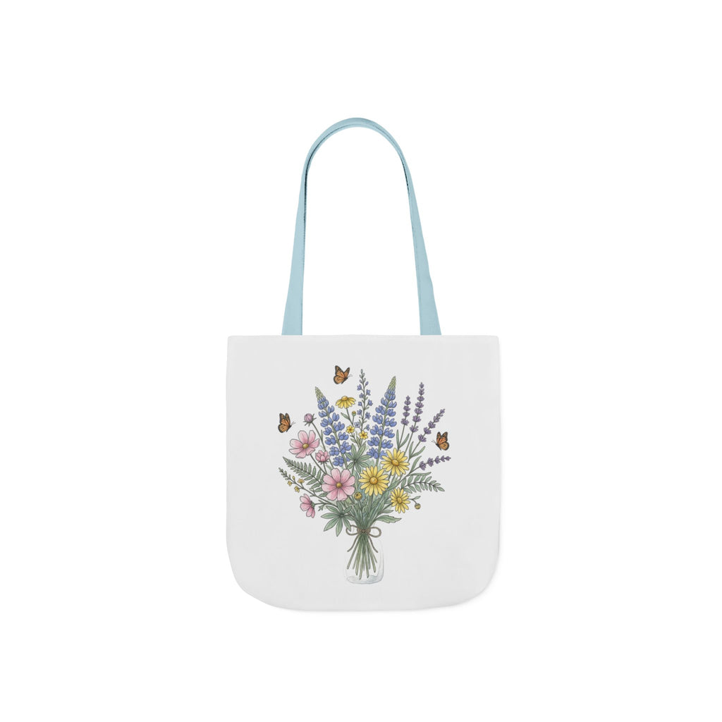 Floral Bouquet Canvas Tote