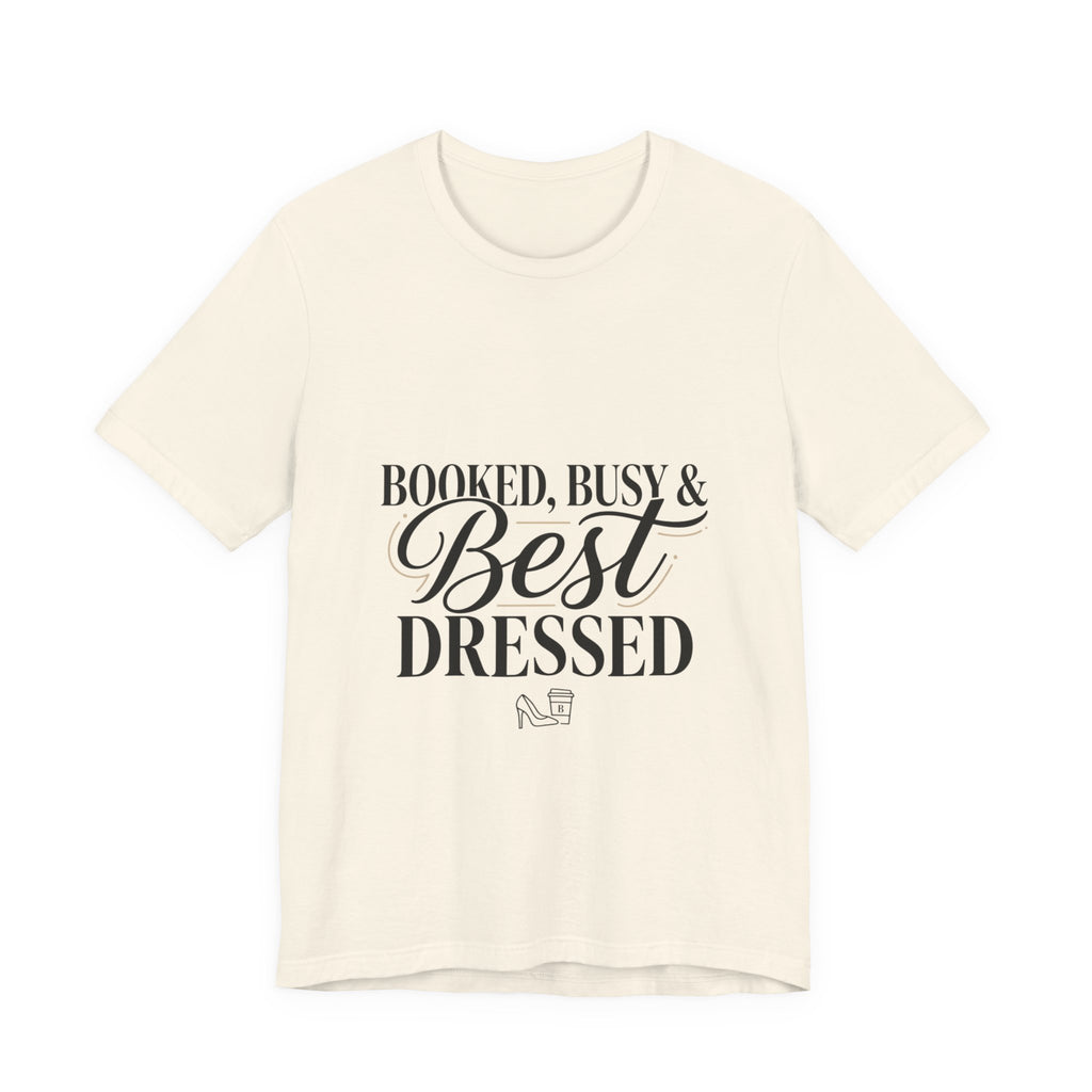 Booked, Busy & Best Dressed Tee | editorial tee, Parisian chic