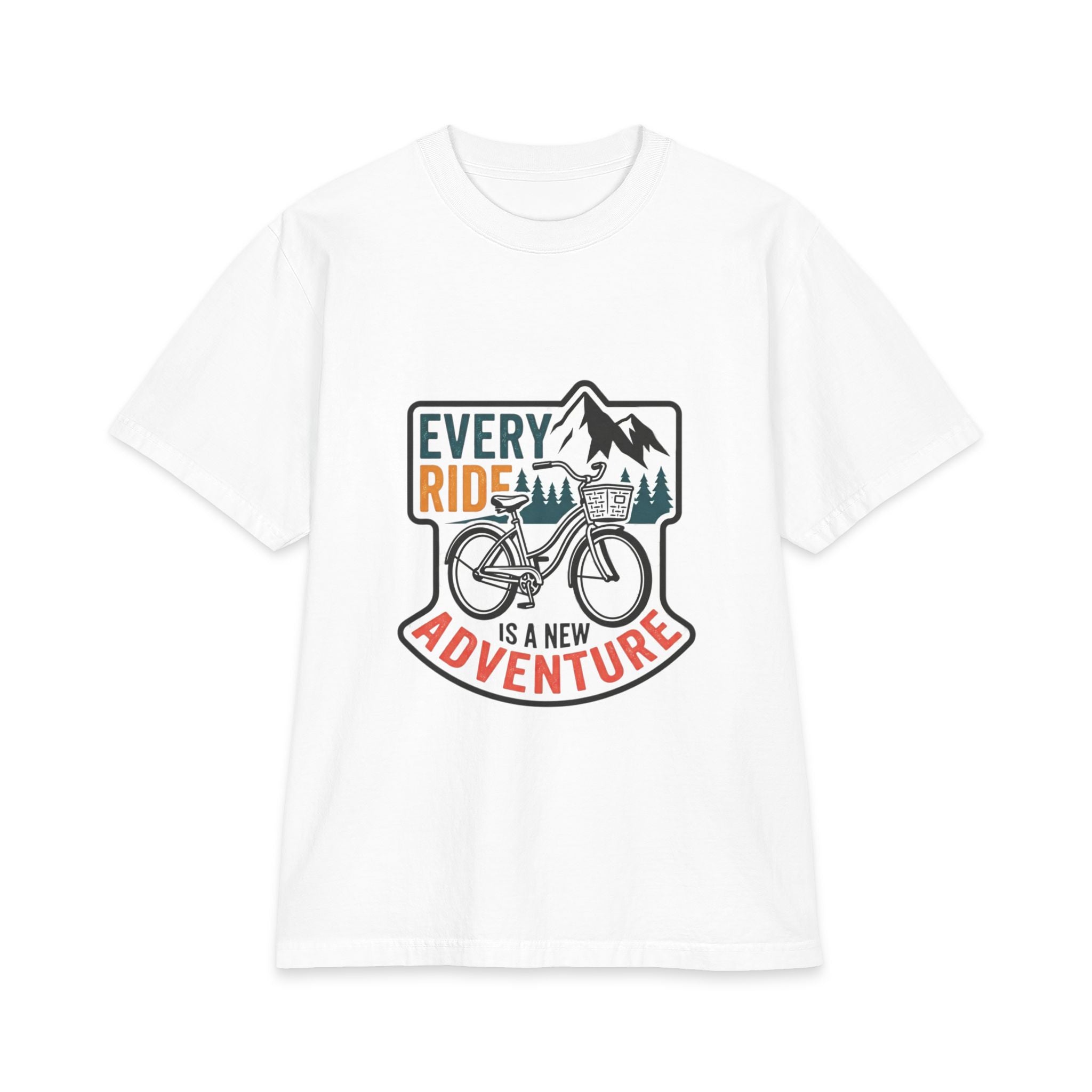 Every Ride Is a New Adventure T-Shirt — Bike Mountain Adventure Graphic Tee