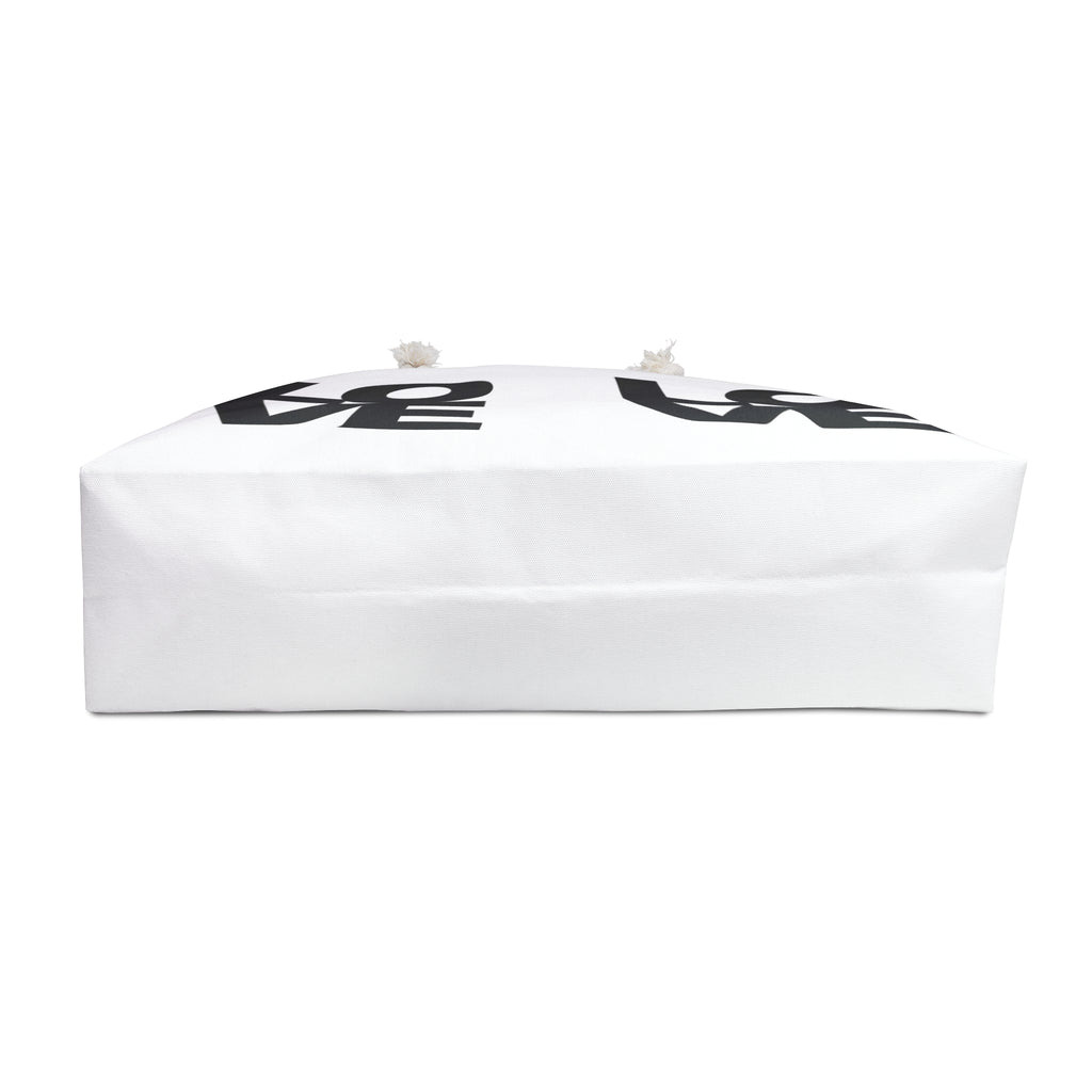 LOVE Graphic Weekender Bag — Large Canvas Travel Tote