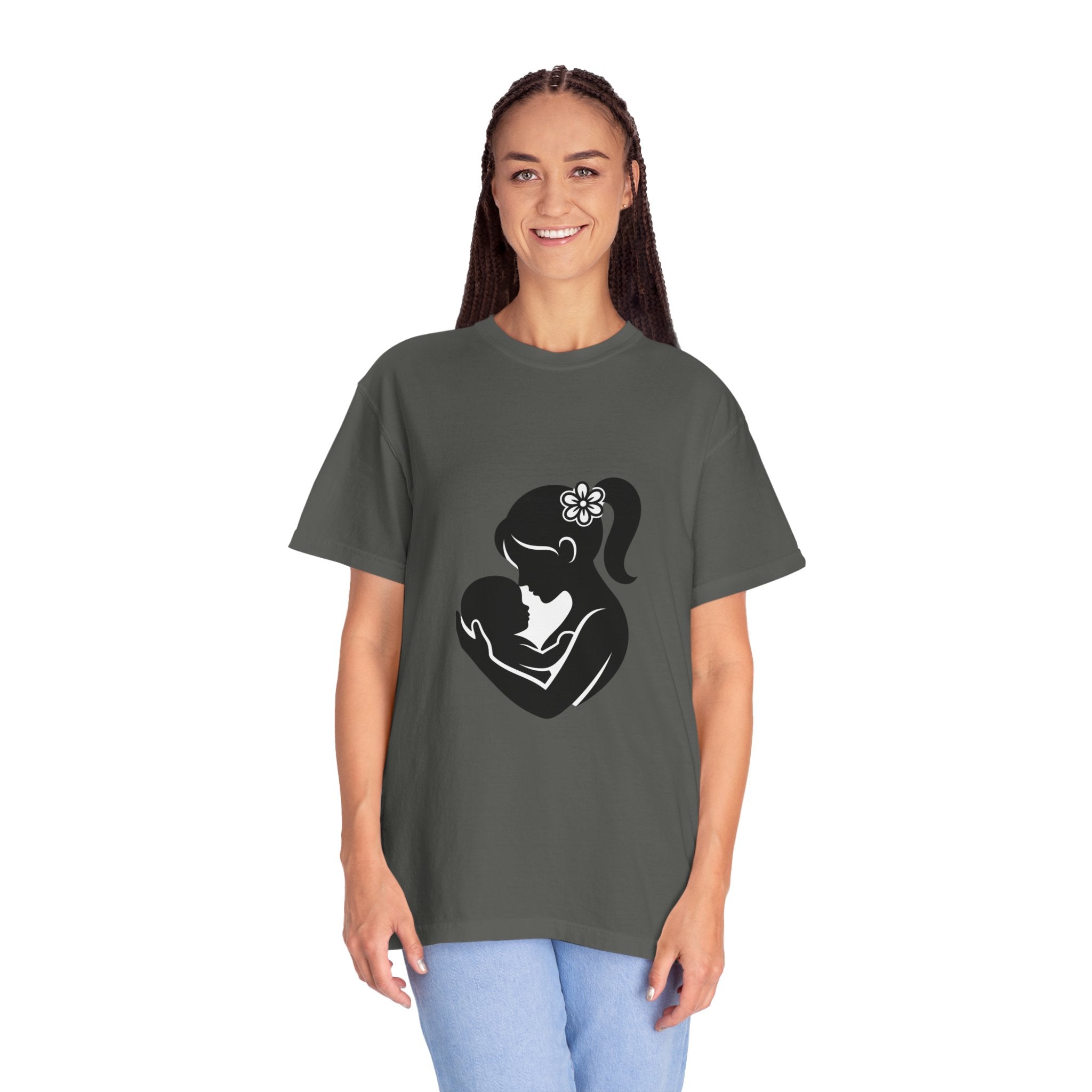 Mom and Baby Silhouette T-Shirt — Nursing & New Mom Gift
