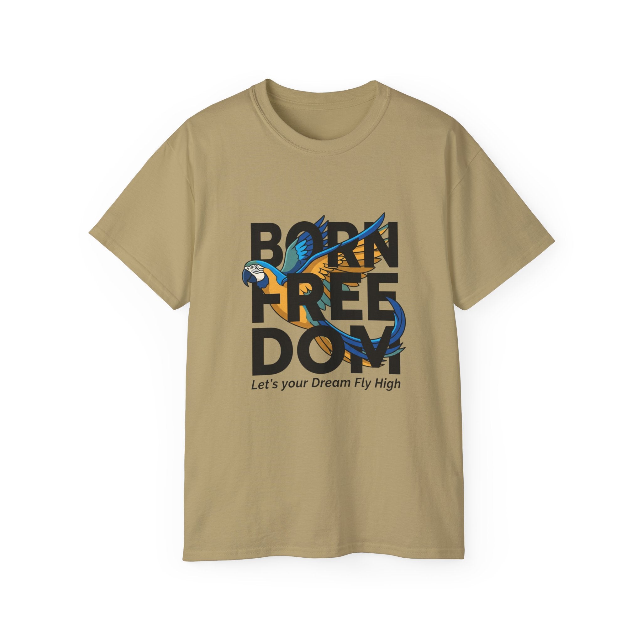 Eagle Graphic "Let’s Your Dream Fly High" Inspirational Tee
