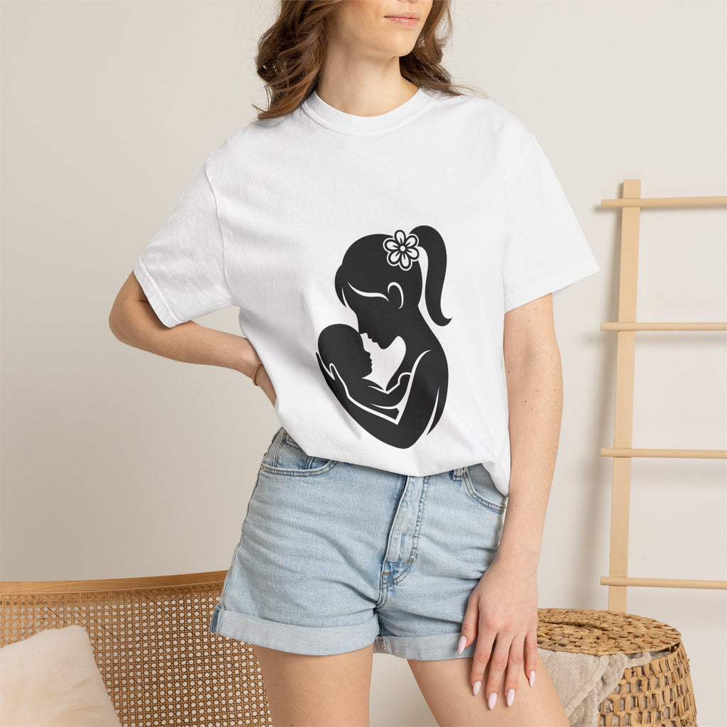Mom and Baby Silhouette T-Shirt — Nursing & New Mom Gift