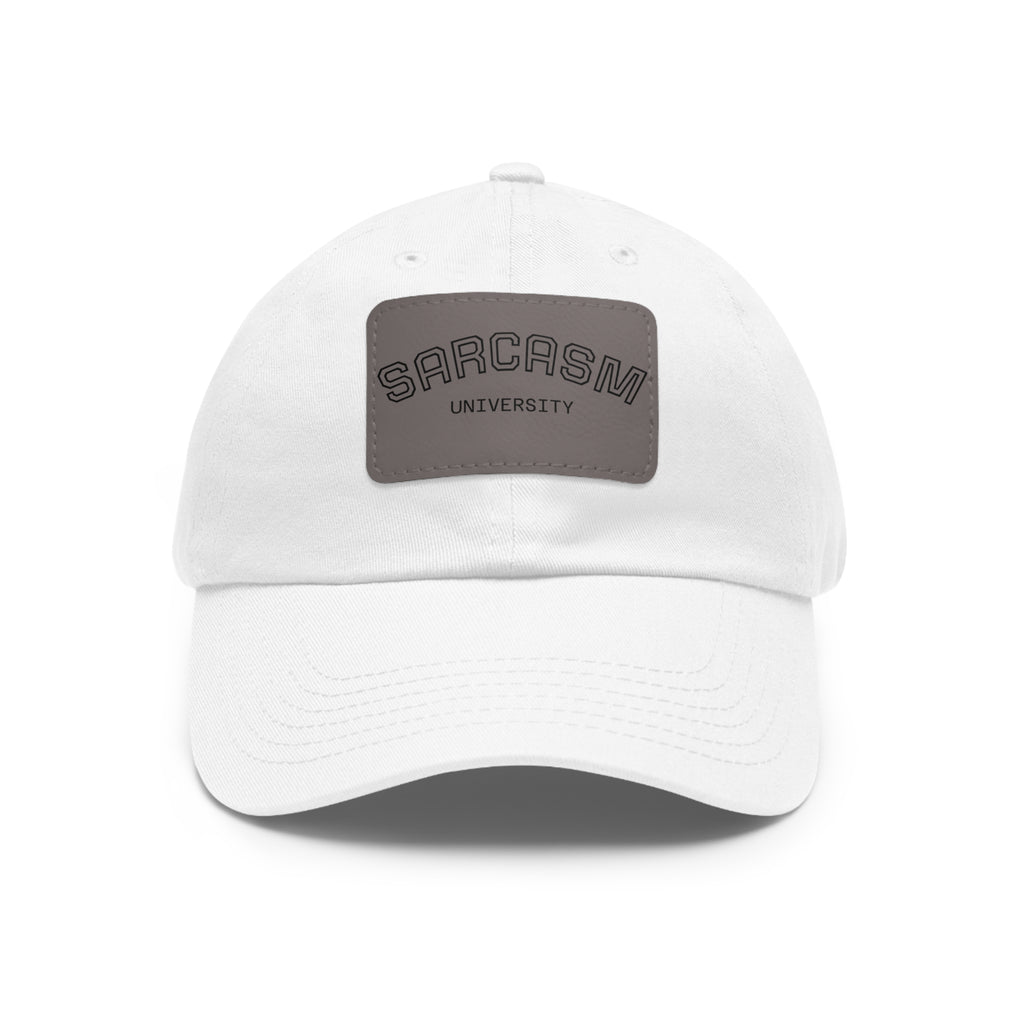 Sarcasm University Leather Patch Dad Hat