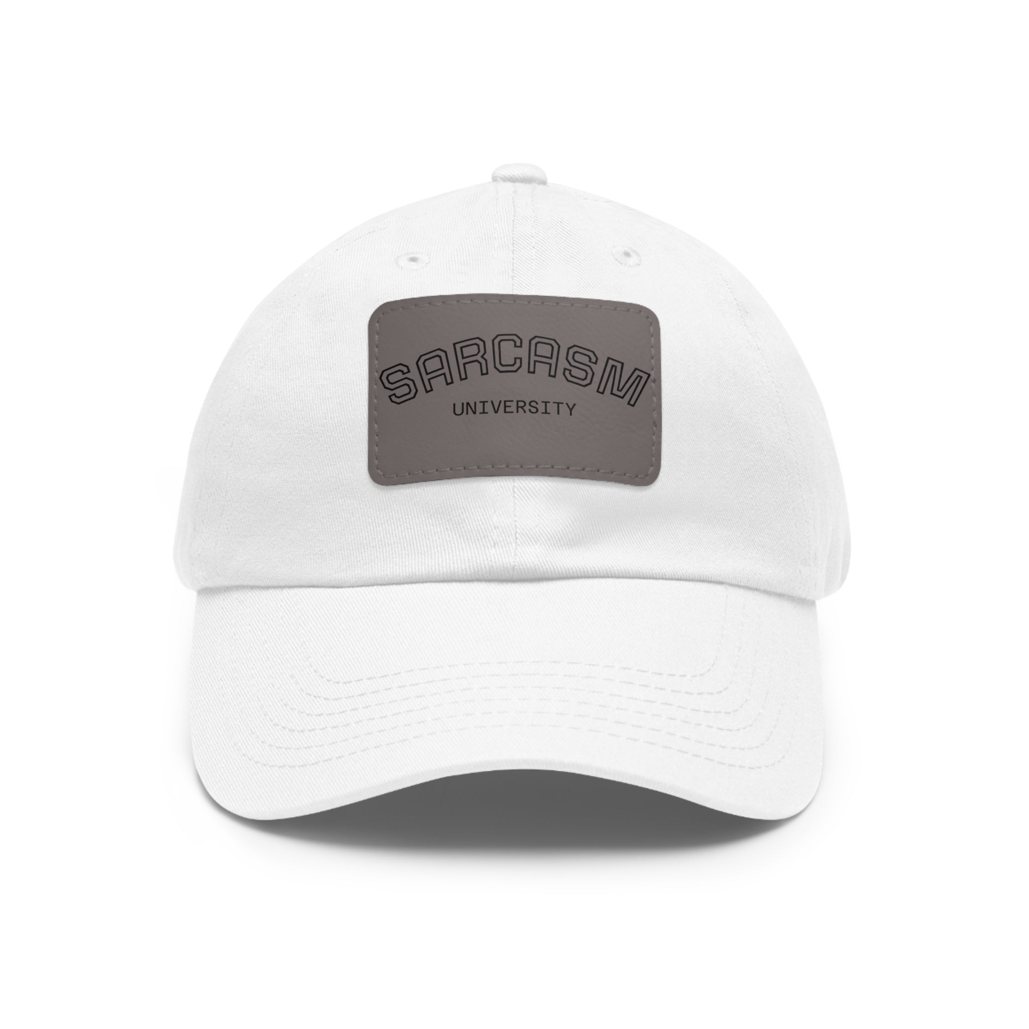 Sarcasm University Leather Patch Dad Hat