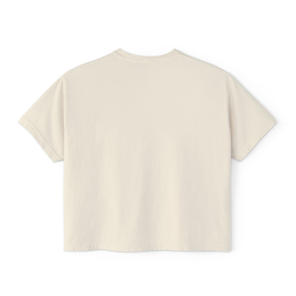 Minimal Pastel 'MOM' Cropped Women's T-Shirt
