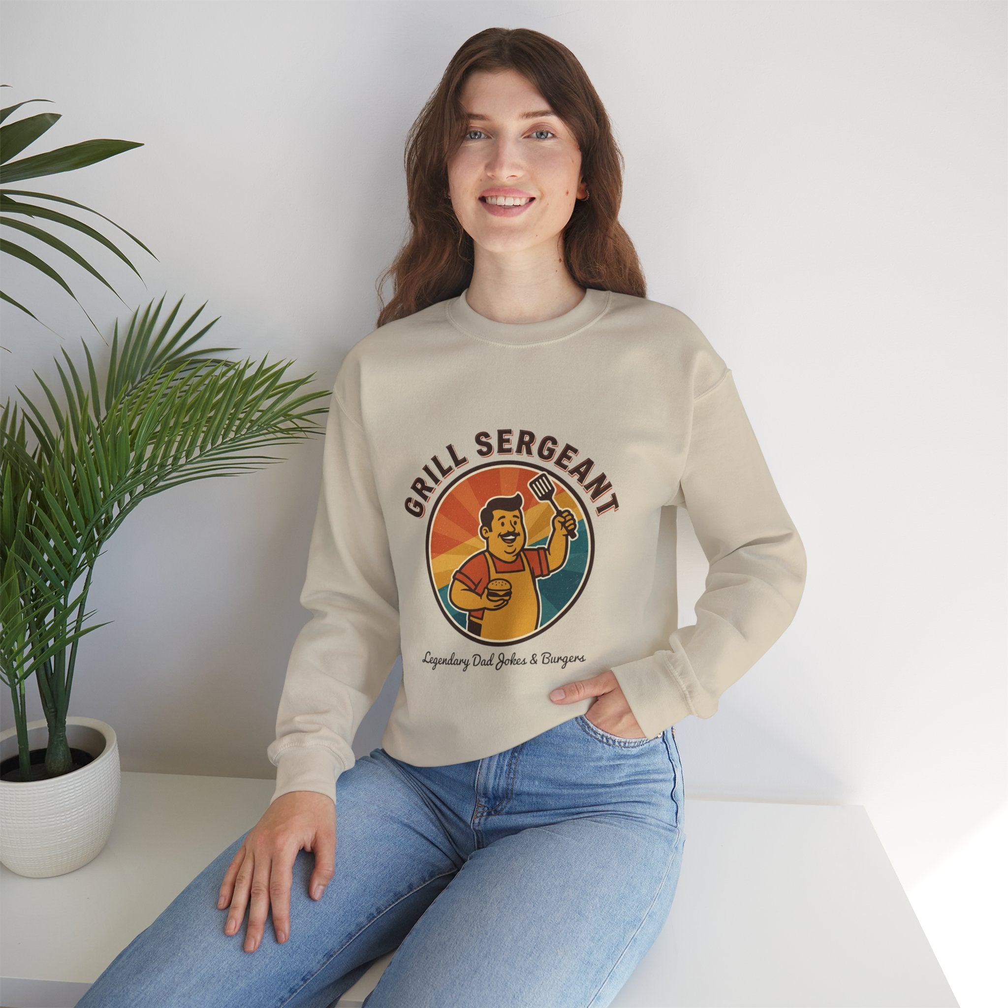 Grill Sergeant Sweatshirt | Father’s Day, Retro Outdoorsy Dad