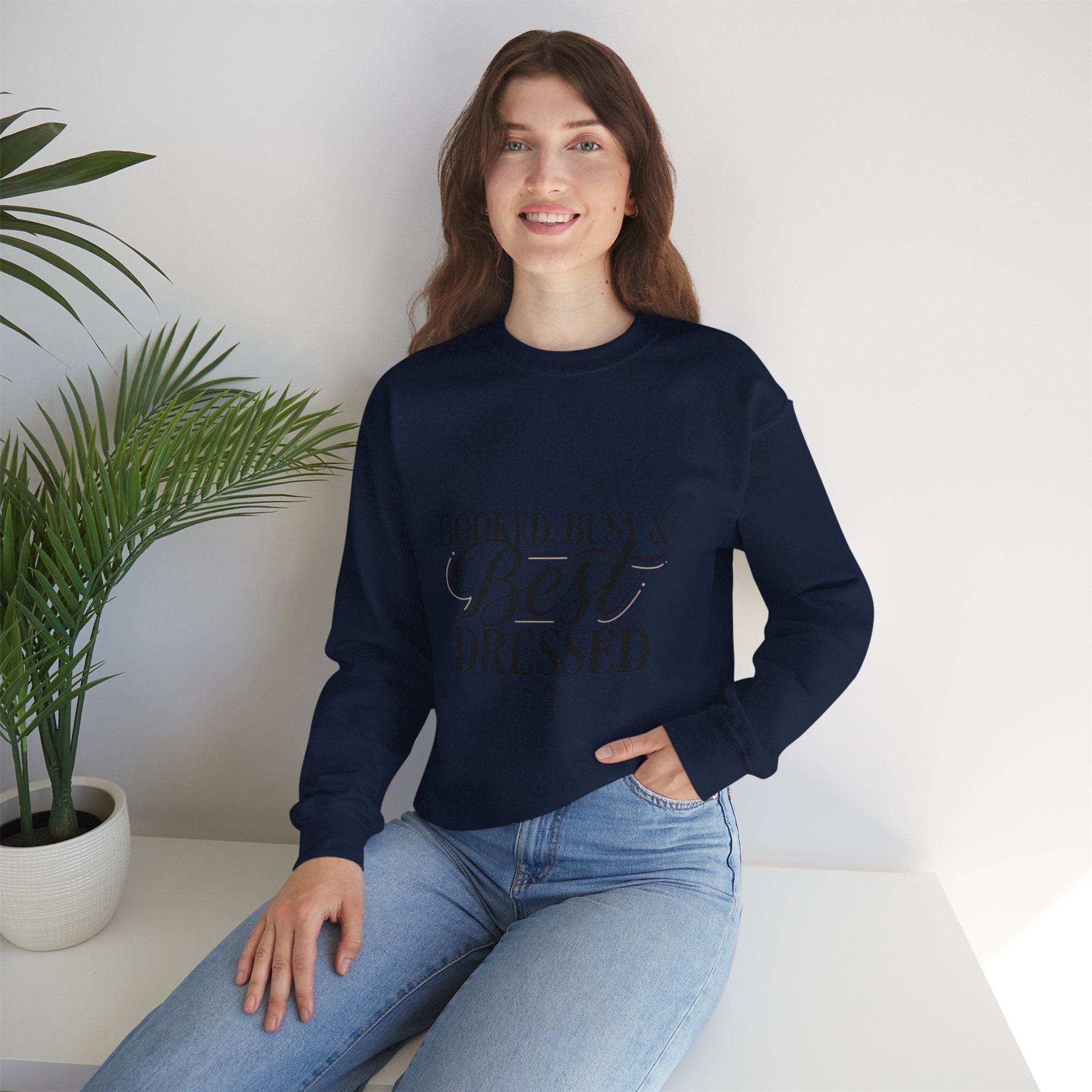 Booked Busy & Best Dressed Sweatshirt | Parisian chic, Boss energy