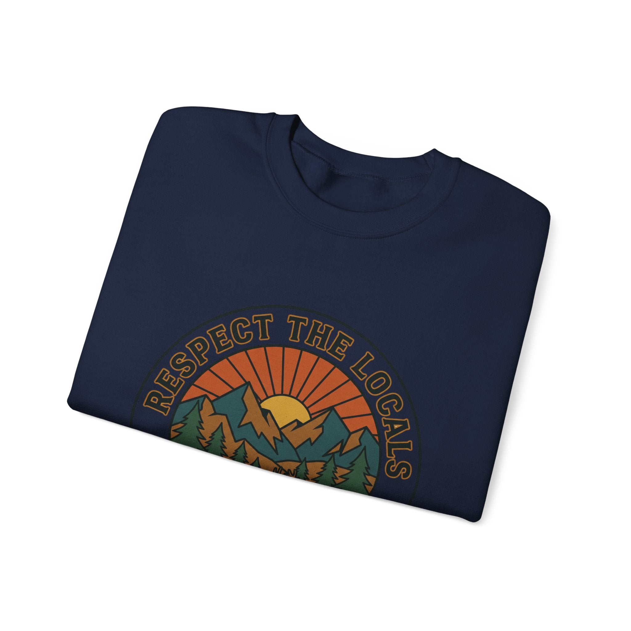 Respect the Locals Patch Crewneck Sweatshirt