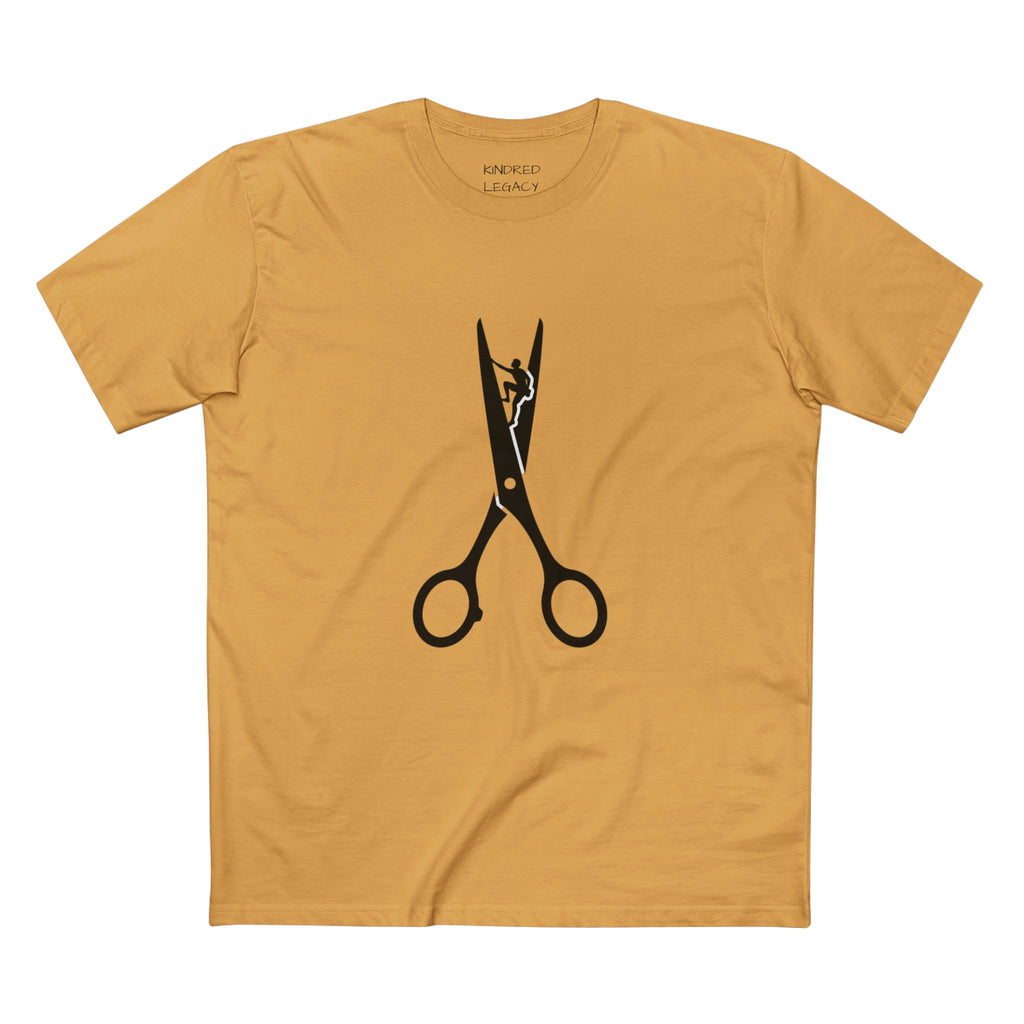 Scissors Graphic Tee — Barber & Stylist Haircut Shirt