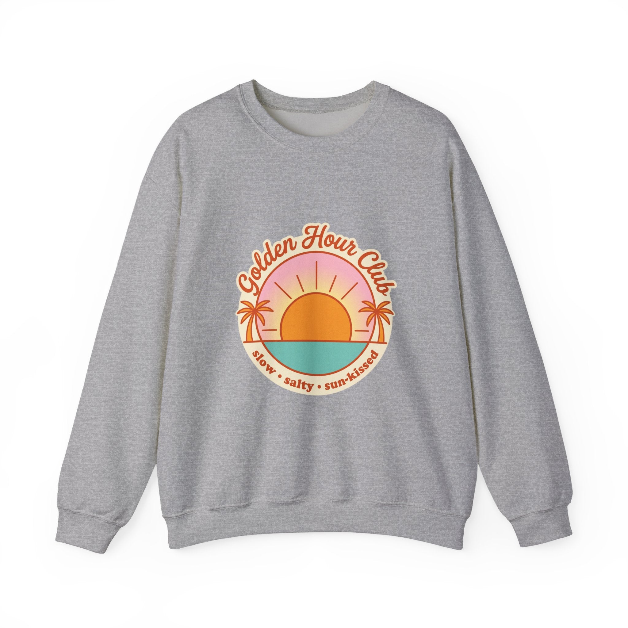 Golden Hour Club sweatshirt | summer aesthetic, coastal vibes, retro pastel