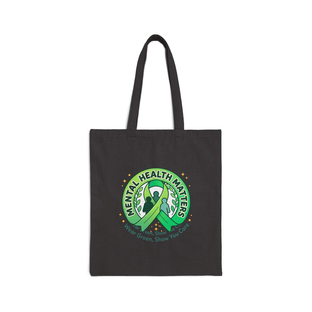 Mental Health Matters Tote | Wear Green Awareness Ribbon, Supportive