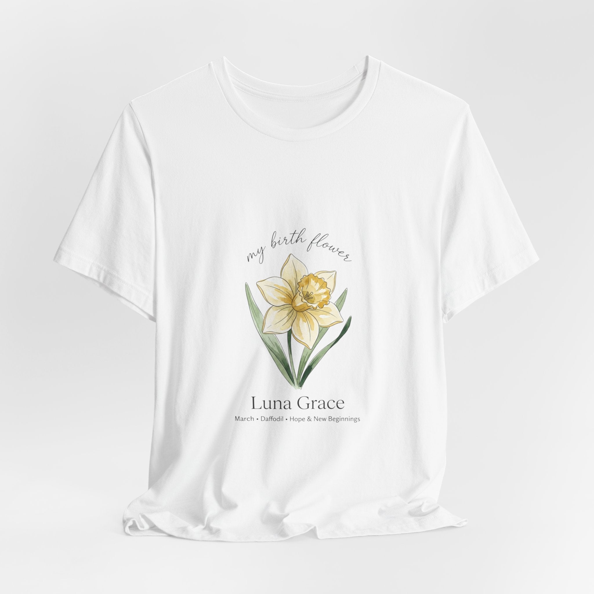 Personalized Botanical Watercolor, Custom Name