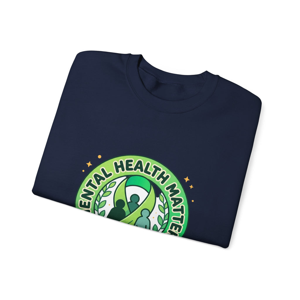 Mental Health Matters Sweatshirt | Trage grüne Schleife zur Sensibilisierung, Selbstfürsorge