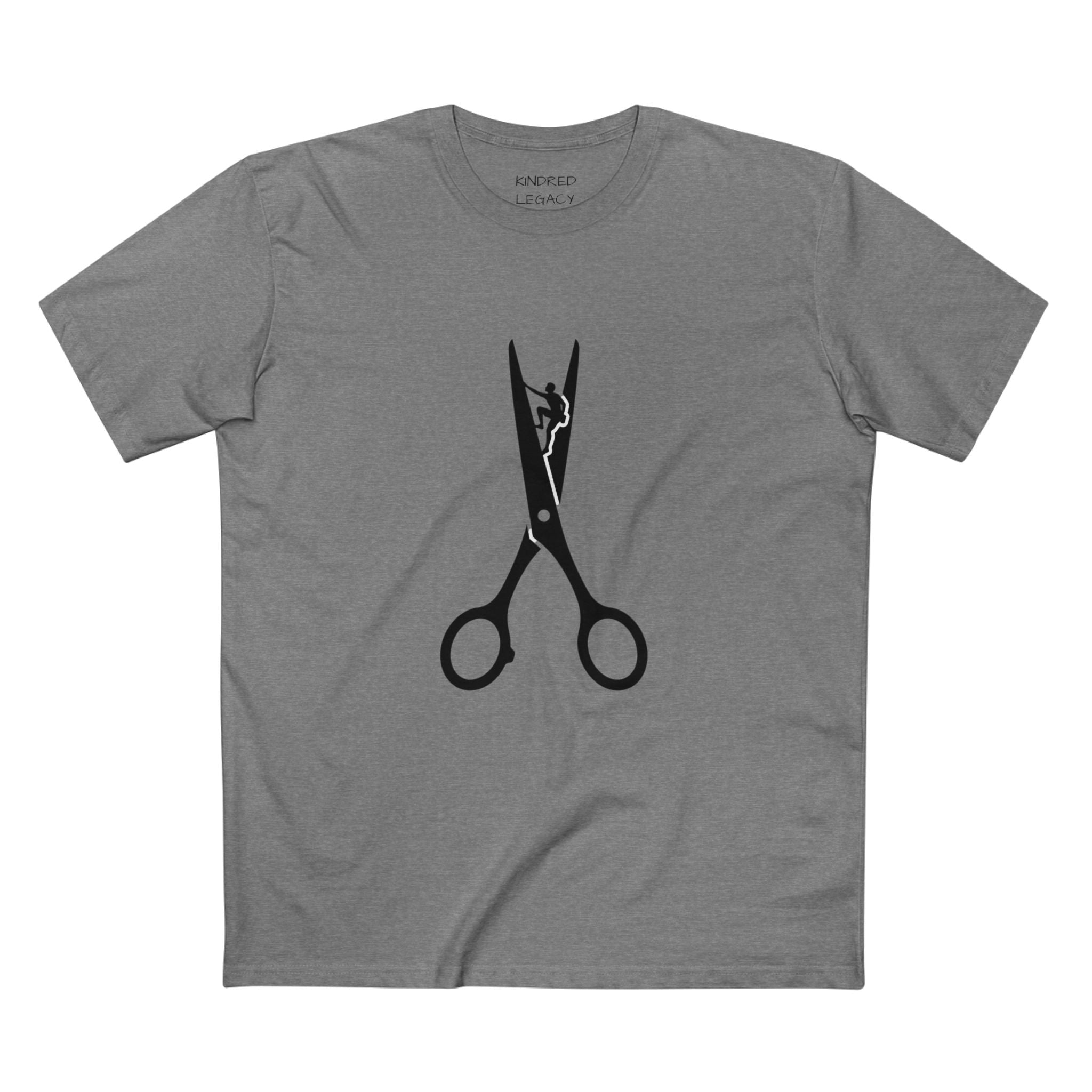 Scissors Graphic Tee — Barber & Stylist Haircut Shirt