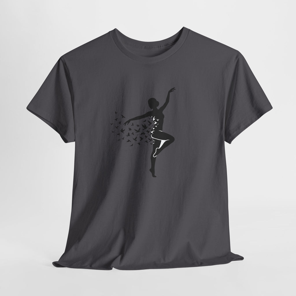 Ballerina Silhouette Tee — Dancer with Butterfly Motif